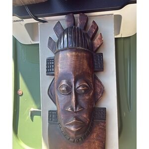 Hand Carved African Style Wooden Mask